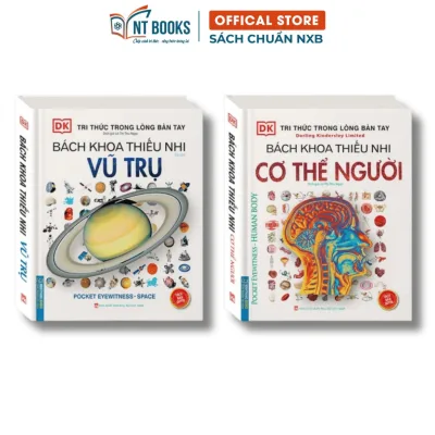 Sách - Bộ 2 cuốn - Bách Khoa Thiếu Nhi Vũ Trụ & Bách Khoa Thiếu Nhi Cơ Thể Con Người (Bìa Cứng) - Tái Bản - MT