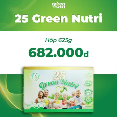 25 Green Nutri Cereal Milk Ingredients 25 Types of Beans - Paper Box 625Gr (25g X 25 Packs)