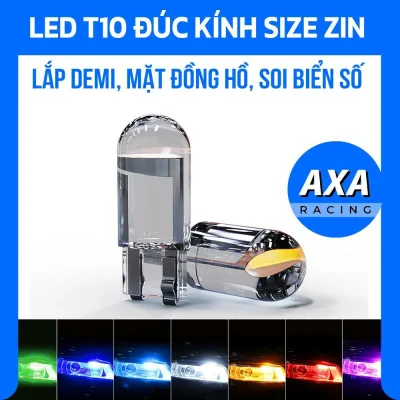 .Bóng LED T10 đúc kính xe máy lắp thay thế demi, mặt đồng hồ, báo số, soi biển số DC12v