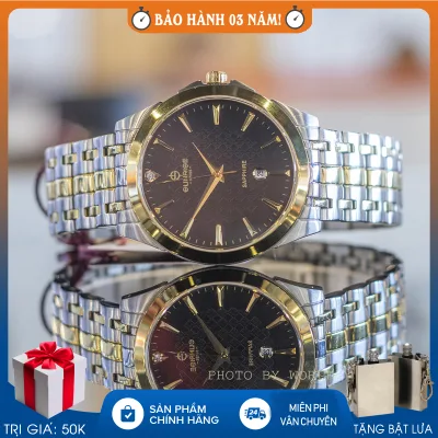 Đồng hồ Nam Sunrise DM786SWA , Full hộp , Thẻ bảo hành hãng , Kính Sapphire chống xước , chống nước , dây thép 316L
