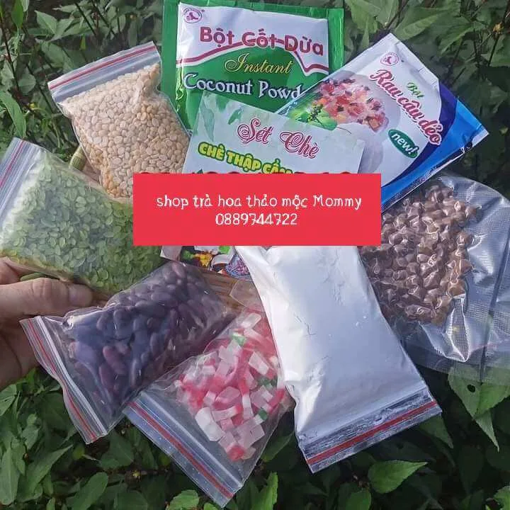 Set nguyên liệu nấu chè thập cẩm 15 chén