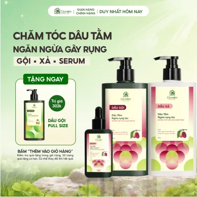 Hair Care Set to Prevent Hair Loss and Stimulate Hair Growth Mulberry Soft Grass 730ml