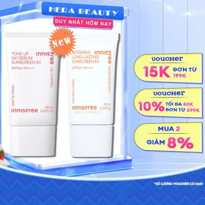 Kem chống nắng lâu trôi innisfree Intensive Long Lasting Sunscreen 50+ PA++++ 60ML