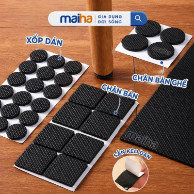 Xốp Dán Cố Định Chân Bàn Ghế Chống Trượt Chống Ồn Lót Chân Bàn Ghế Chống Xước Bảo Vệ Nền Nhà