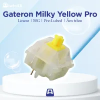 Gateron Milky Yellow Pro | Switch Milky Yellow Pro Linear | 50G| 5 PIN Switch dùng cho bàn phím cơ