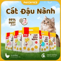 Cát vệ sinh cho mèo, cát đậu nành hữu cơ dành cho thú cưng PetChoice 2KG không bụi