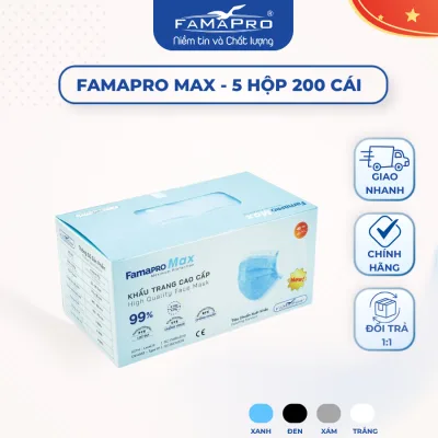 Khẩu trang y tế 4 lớp MAX Famapro Nam Anh