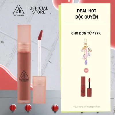 Son Kem Lì 3CE Blur Water Tint Mịn Môi Mờ Ảo, Không Lem, Lâu Trôi, Che Phủ Rãnh Môi, Bền Màu, Nhẹ Môi