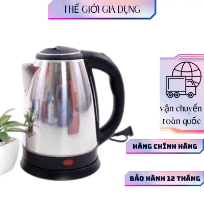 Ấm siêu tốc Electric Kettle Inox 1.8L - Bình đun siêu tốc cao cấp bảo hành 12 tháng.