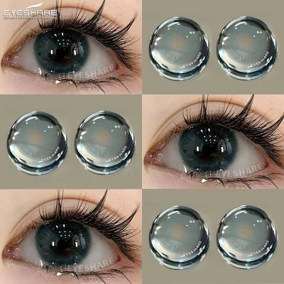 Mắt 1 Cặp BRAZILGIRL Series / 12 Màu Ống Kính Tiếp Xúc Mềm Tự Nhiên 1 Năm Sử Dụng Ống Kính Mềm Tự Nhiên 14.0mm Trang Điểm Mắt