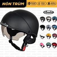 Mũ Bảo Hiểm Nửa Đầu Kính Ẩn ANDES 139 - Nhiều Màu