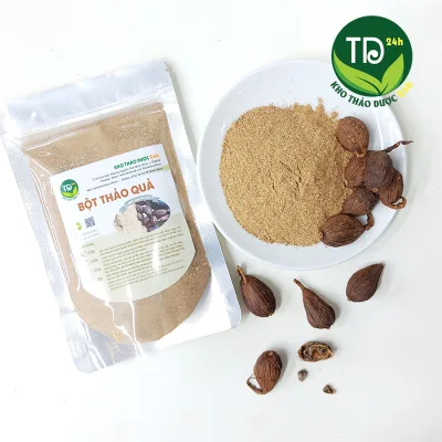 Bột thảo quả nguyên chất 100%, gia vị đặc trưng của nhiều món ăn ngon, đậm đà (bò kho, phở, món hầm, tần, nướng...), hương liệu làm các loại bánh kẹo [100 gr - 500 gr] I Kho Thảo Dược 24h