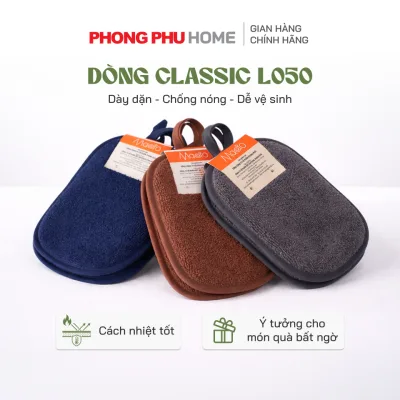 2 MIẾNG NHẤC NỒI PHONG PHÚ HOME L050, chống nóng tốt, bảo vệ tay khi nấu ăn, nâng tầm không gian bếp