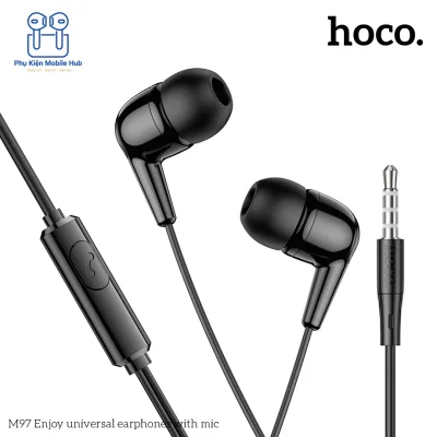 Tai Nghe Dây 3.5mm Hoco Có Mic – Âm Thanh Rõ, Nghe Gọi Tốt, Dùng Cho Điện Thoại