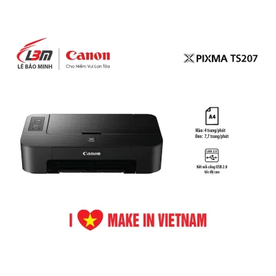 Máy in phun đơn năng Canon TS207- hàng chính hãng