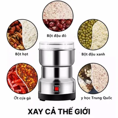 MÁY XAY HẠT KHÔ ĐA NĂNG NHẬT BẢN CÔNG SUẤT 150W SIÊU MẠNH XAY NHỎ TẤT CẢ CÁC LOẠI HẠT SIÊU NHUYỄN - MÁY XAY ĐỒ ĂN DẶM CHO BÉ - Máy xay hạt cà phê, tiêu hột, ngũ cốc, thảo dược, lưỡi dao sắc bền