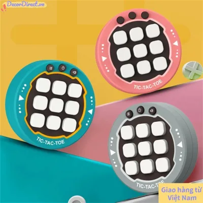 Bảng điều khiển trò chơi xếp hình trang trí, Trò chơi bu lông ngón chân cầm tay 3 trong 1, Đồ chơi Fidget giảm căng thẳng điện tử