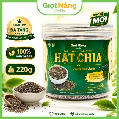 Hạt Chia Healthy Sạch Lành Cho Sức Khỏe Làm Món Sữa Chua Hạt Chia Thơm Ngon Tiện Lợi từ Nông Sản Giọt Nắng