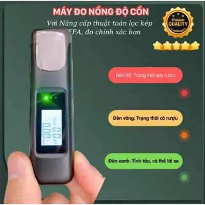 Máy Đo Nồng Độ Cồn C07 Và C10, Máy Thổi Nồng Độ Cồn Cao Cấp Đo Bằng Cách Thổi Vào Thiết Bị Chính Xác Sau 3 GIây