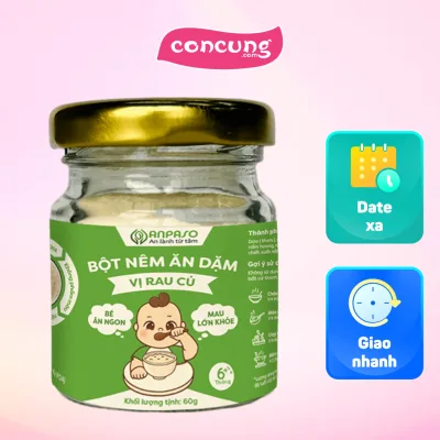 Bột nêm ăn dặm Anpaso vị rau củ hũ 60g