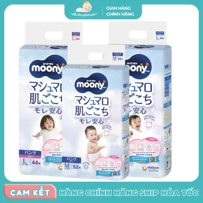 Bỉm Dán/ Quần Moony Xanh Tiêu Chuẩn Chính Hãng – Êm Mềm, Thoáng Khí, Đủ Size Cho Bé - SBQA