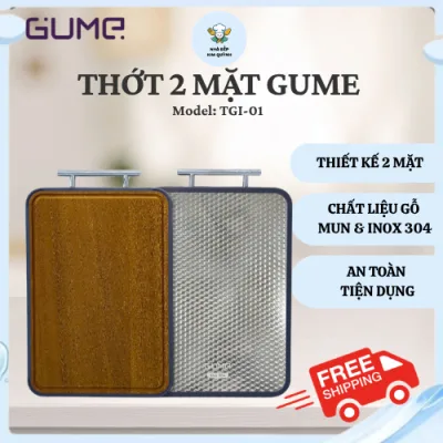 Thớt 2 Mặt Gume TGI-01 Chất Liệu Cao Cấp An Toàn Thực Phẩm, Dễ Vệ Sinh Sau Khi Dùng - Nhà Bếp Kim Quỳnh