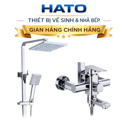 Sen Cây Tắm Đứng Phím Đàn HATO Inox SUS 304 Bóng,Sen Cây Nóng Lạnh Vòi Sen Tắm Đứng Bảo Hành Chính Hãng 5 Năm
