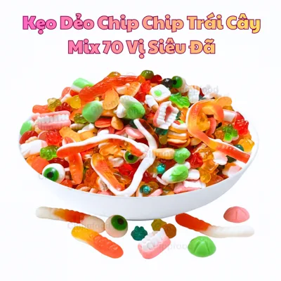 500g Kẹo Dẻo Chip Chip Nhiều Màu Sắc, Sỉ Bánh Kẹo Tết