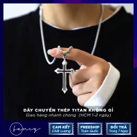 Dây chuyền thánh giá nam nữ vòng cổ chữ thập dây chuyền nam titan không gỉ đẹp ngầu | Fancy