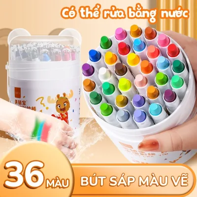 Mesibo Màu sáp dầu dành cho học sinh với màu rực rỡ, an toàn khi sử dụng, thúc đẩy khả năng sáng tạo nghệ thuật và DIY