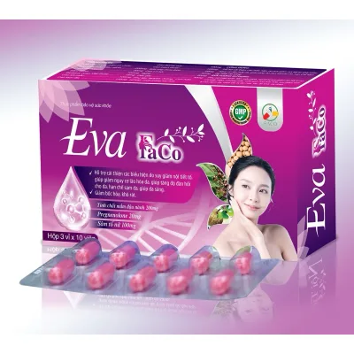 Sản phẩm làm đẹp Eva FaCo hỗ trợ suy giảm nội tiết tố . Thực phẩm chức năng ,bảo vệ sức khỏe phụ nữ