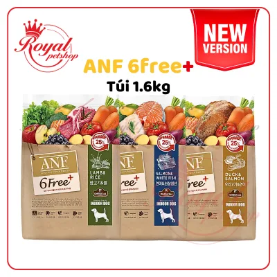 ANF 6free Plus 1.6kg - Thức ăn hạt cho chó vị cá, cừu, vịt nhập khẩu Hàn Quốc