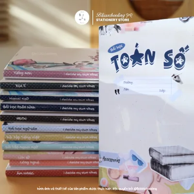 Giấy bao tập, bọc vở, bao sách theo môn học RETRO V2. | 9th Edition | blissschooling