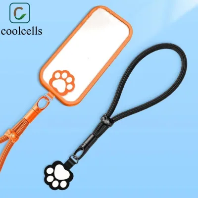 coolcells COOLCELLS Cat Paw Dây Đeo Điện Thoại, Dây Điện Thoại Di Động Có Thể Điều Chỉnh Có Thể Tháo Rời, Phụ Kiện Điện Thoại Hoạt Hình Dễ Thương Chống Mất Điện Thoại Dây Đeo Tay Vỏ Điện Thoại Treo