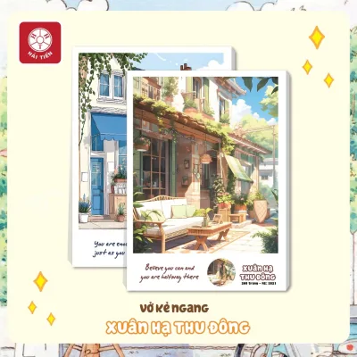 HẢI TIẾN Vở kẻ ngang Xuân Hạ Thu Đông (72, 80, 120, 200 trang)
