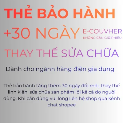 GÓI BẢO HÀNH THAY THẾ PHỤ KIỆN CHO Máy Xay Sinh Tố Đa Năng SILVER CREST SC-1589