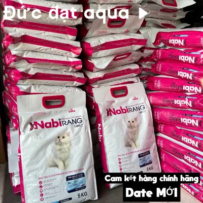 Thức Ăn Cho Mèo Nabirang 5kg - Thức Ăn Mèo Mọi Lứa Tuổi - Hạt Cho Mèo Túi 5kg - nguyên hãng cao cấp