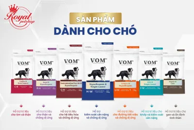 V.O.M Dog - Hạt thức ăn cho chó, hỗ trợ trị liệu và CHỐNG DỊ ỨNG 1,4KG