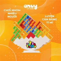 Đồ chơi cân bằng xếp hình khối Tetris board game nhiều người chơi