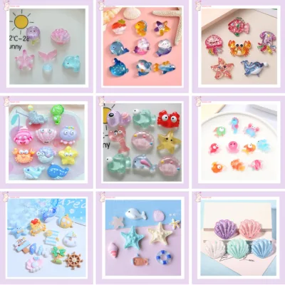🌊 Charm Động Vật Biển Trong Suốt – Phụ Kiện Trang Trí Handmade DIY, Ốp Lưng Điện Thoại, Nón Bảo Hiểm,...
