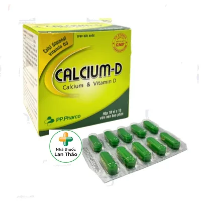 VIÊN UỐNG BỔ XƯƠNG KHỚP CALCIUM D PHONG PHÚ HỘP 100 VIÊN