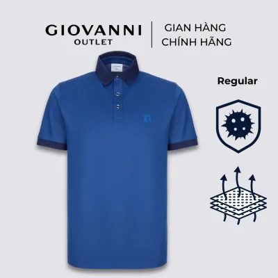 Giovanni Men's Short Sleeve Polo Shirt Regular Fit Material 61% Cotton 34% Polyester 5% Spandex Upl0001