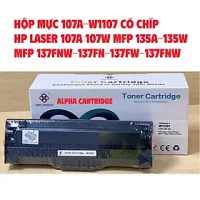Hộp mực 107A Có Chíp  cho HP MFP 135A 135w 137fn 137fw 137fnw - 107w - w1107a tương thích lắp vào là in, mới 100%-Hàng chính hãng Alpha Cartridge