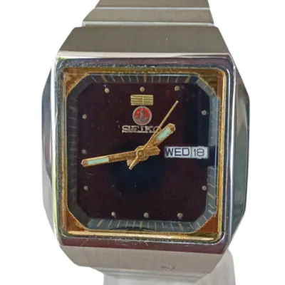 Genuine Seiko Men's Watch with Sharp Edges. Inot 304L Case, Japanese Fan. Used