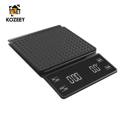 KOZEEY Cân Nhà Bếp Kỹ Thuật Số Cân Thực Phẩm Nhà Bếp Cân Cà Phê Màn Hình LED Hiển Thị Rõ Ràng Chất Liệu PP Thích Hợp Cho Gia Đình Barista Nấu Ăn Nướng Bột Chuẩn Bị 13cm
