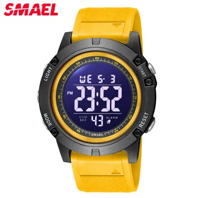 SMAEL 1902 Đồng hồ thể thao ngoài trời Đồng hồ kỹ thuật số chống nước cho nam Thời trang Đèn Led Đồng hồ bấm giờ Đồng hồ đeo tay đa chức năng Đồng hồ nam