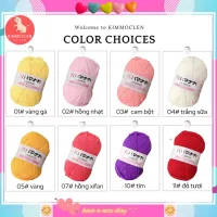 Len Milk Cotton Hàn Quốc 25gr, Len Siêu Mềm Cho Người Mới (Mã 01 - 62)