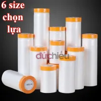 Màng bọc nilon che bụi đa năng, băng keo che sơn, che phủ ngăn bụi nhiều size – Đức Hiếu Shop
