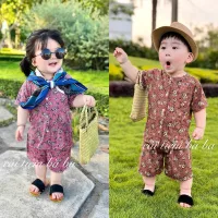 Bộ đồ Bà Ngoại dễ thương cho bé gái mặc nhà, đi chơi - Bộ đồ mặc nhà cho bé gái