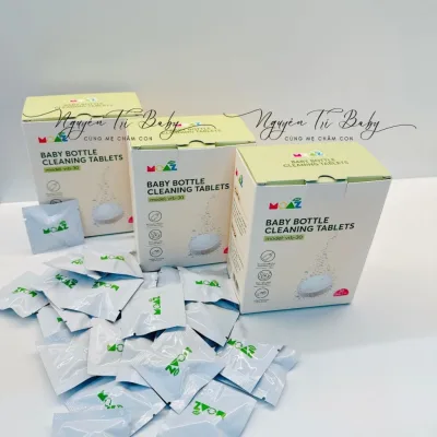 Viên rửa bình sữa Moaz Eco chuyên dụng cho máy rửa bình Moaz bebe MB064 | Hộp 30 viên
